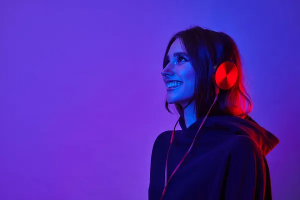 Listening to music 